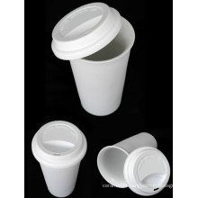 Thermal Porcelain Cup with Silicone Lid